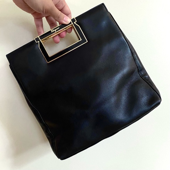 Vintage Salvatore Ferragamo 2-Way Leather Bag - Picture 1 of 10